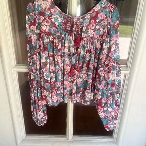 Free people cropped blouse